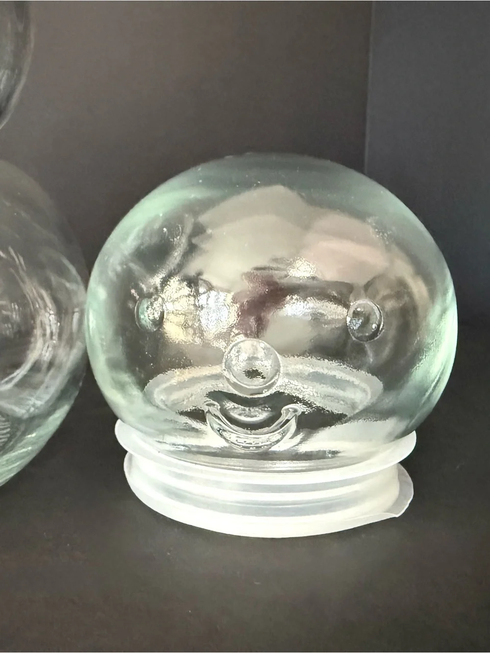 Target Bullseye Playground Christmas Snowman Jar Fillable Clear Glass Canister